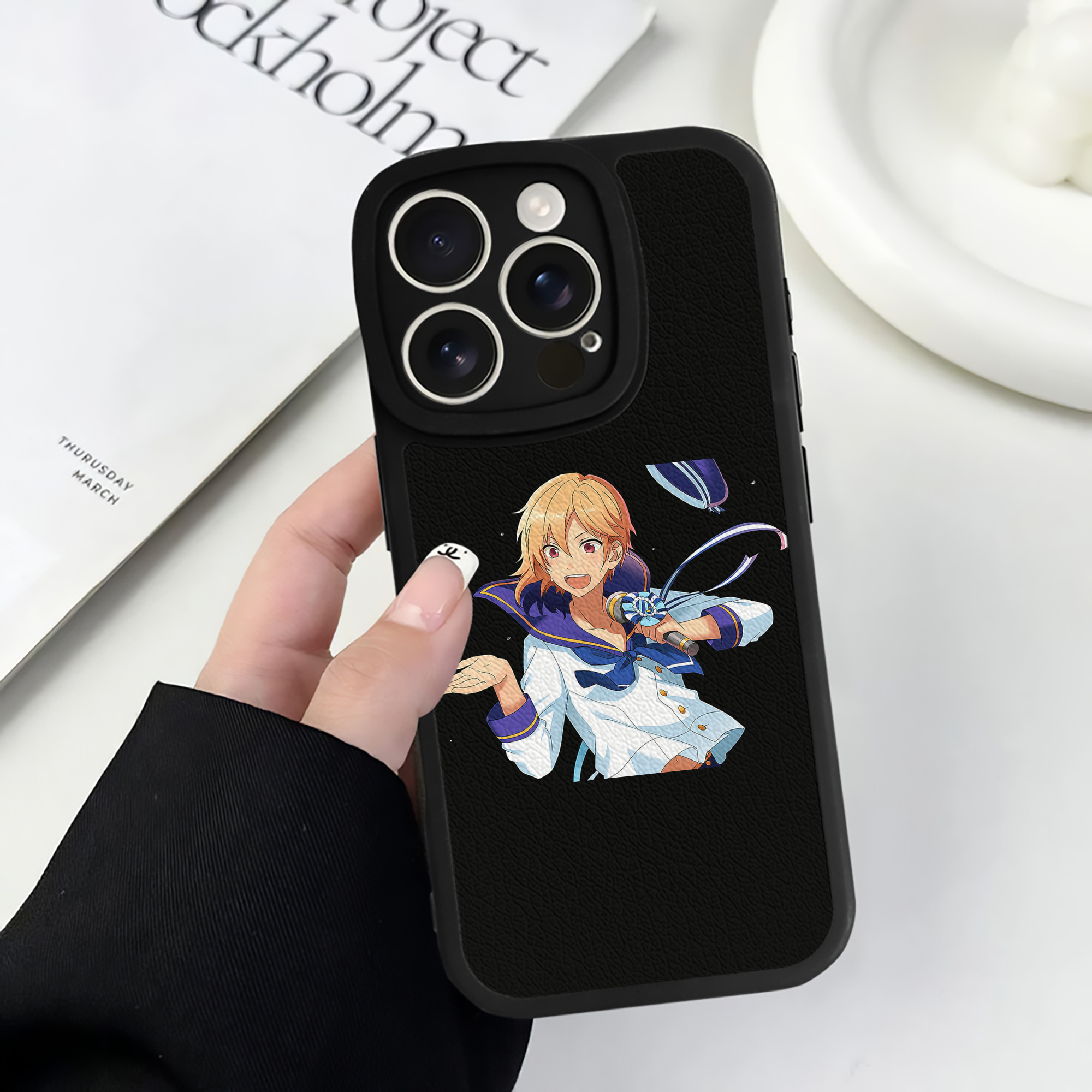 （画像用） あんさんぶるスターズ! Ensemble Stars 【iPhone 16シリーズ対応】シリコンスマホケース（レザー調） 材質：シリコン